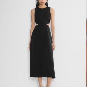 NWT Cella Black Cut-Out Midi Dress